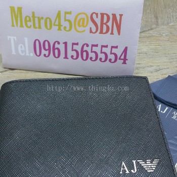 กระเป๋าสตางค์ Armani jeans รุ่น Saffiano ของแท้