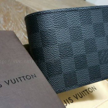 กระเป๋าสตางค์ Louis Vuitton Multiple Wallet Damier Graphite ของแท้
