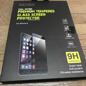 ฟิล์มกระจกนิรภัยอย่างดีแบบขอบดำ Iphone6