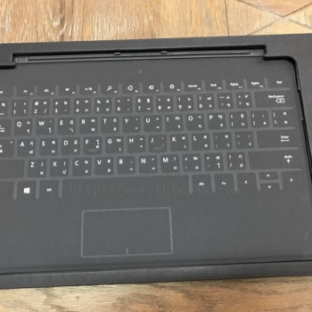 คีย์บอร์ด surface2 สีดำ พร้อมแสงพื้นหลัง