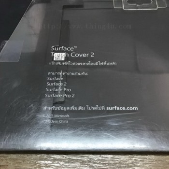 คีย์บอร์ด surface2 สีดำ พร้อมแสงพื้นหลัง