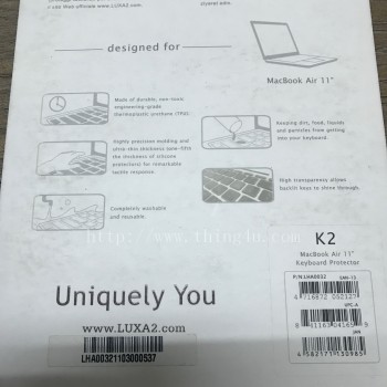 ซิลิโคนรองแป้นพิมพ์ Macbook air 11นิ้ว ยี่ห้อ Luxa2