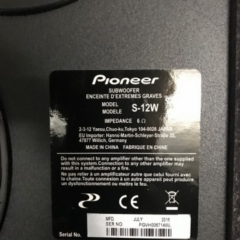 subwoofer pioneer 