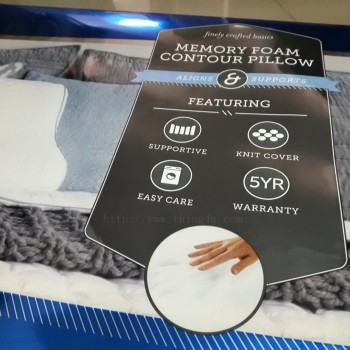 หมอน sealy memory foam contour pillow